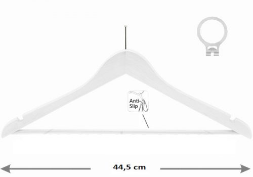 Anti-Diebstahl-Hotelaufhänger mit Hosenträger und Ring